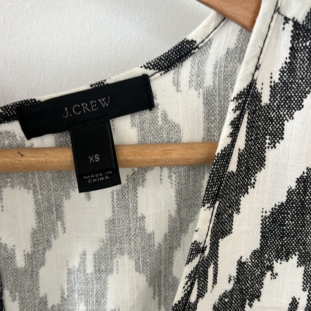 J. Crew Linen Patterned Romper - Picture 4 of 7